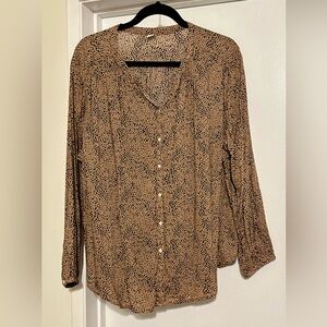 Old Navy Animal Print Blouse